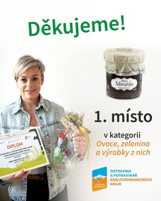 🍑 Meruňky nám letos přinesly štěstí! Náš Meruňkový džem vyhrál titul Potravina a potravinář Královéhradeckého kraje 2025 v...